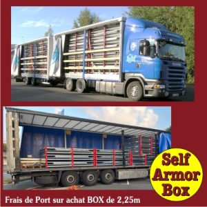 Frais de port sur achat pour les containers de 2,25m