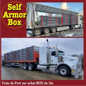 Frais de port sur achat pour les containers 3 mètres