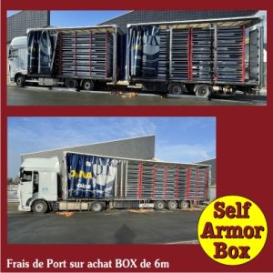 Frais de port sur achat pour les containers 6 mètres