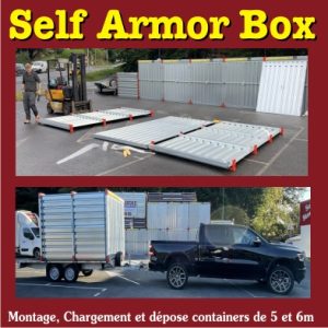 Chargement, Livraison, Dépose des containers 6 mètres