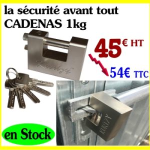 Cadenas Extérieur Ultra Robuste 1kg avec 5 Clés